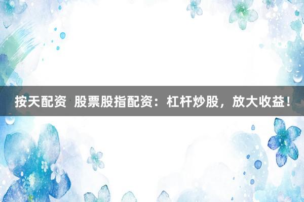 按天配资  股票股指配资：杠杆炒股，放大收益！
