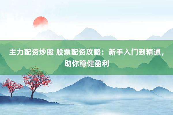 主力配资炒股 股票配资攻略：新手入门到精通，助你稳健盈利